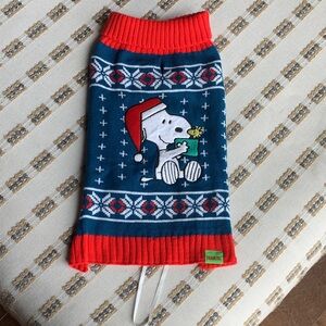 Peanuts Christmas sweater for dogs NWOT
